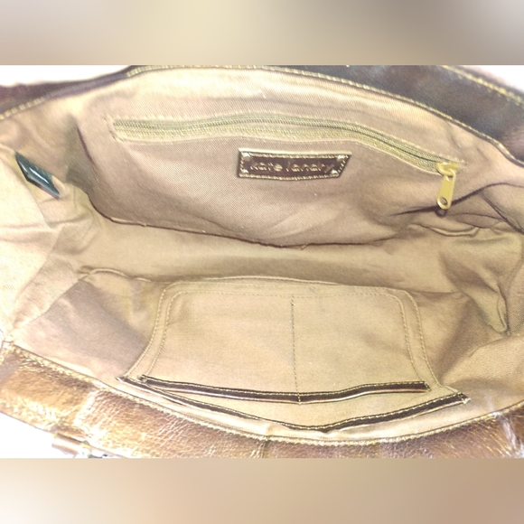 Kate Landry Copper Leather Solid Handbag! - Picture 14 of 16